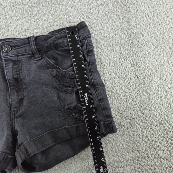 KanCan Shorts Womens 30 Distressed Denim Mid Rise Rolled Hem Casual Summer - Picture 12 of 16